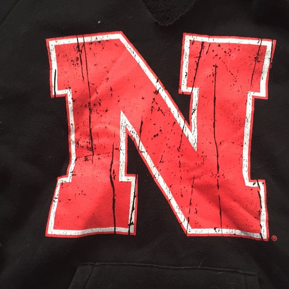 Nebraska black hoodie sweatshirt medium - Picture 2 of 5